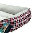 thumbnail image 2 of Harper Lane Monaco Rectangular Plush Pet Bed, Plaid, 2 of 3