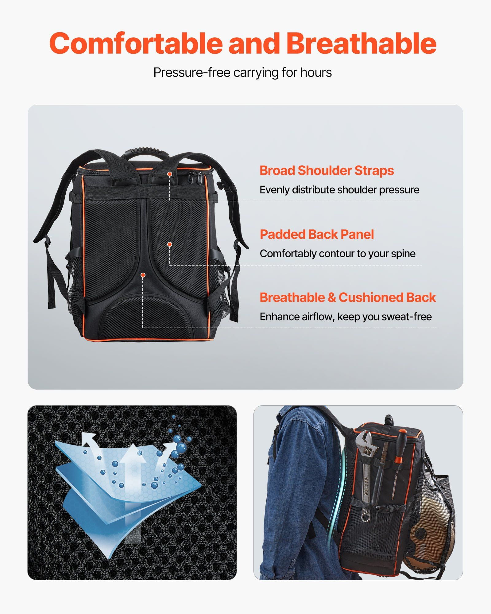 33L Welding Backpack – Heavy Duty 600D Polyester Tool Bag with Helmet Compartment – Heat & Spark Resistant, Fits Welder, Gloves & Accessories – Durable for Jobsite & Travel