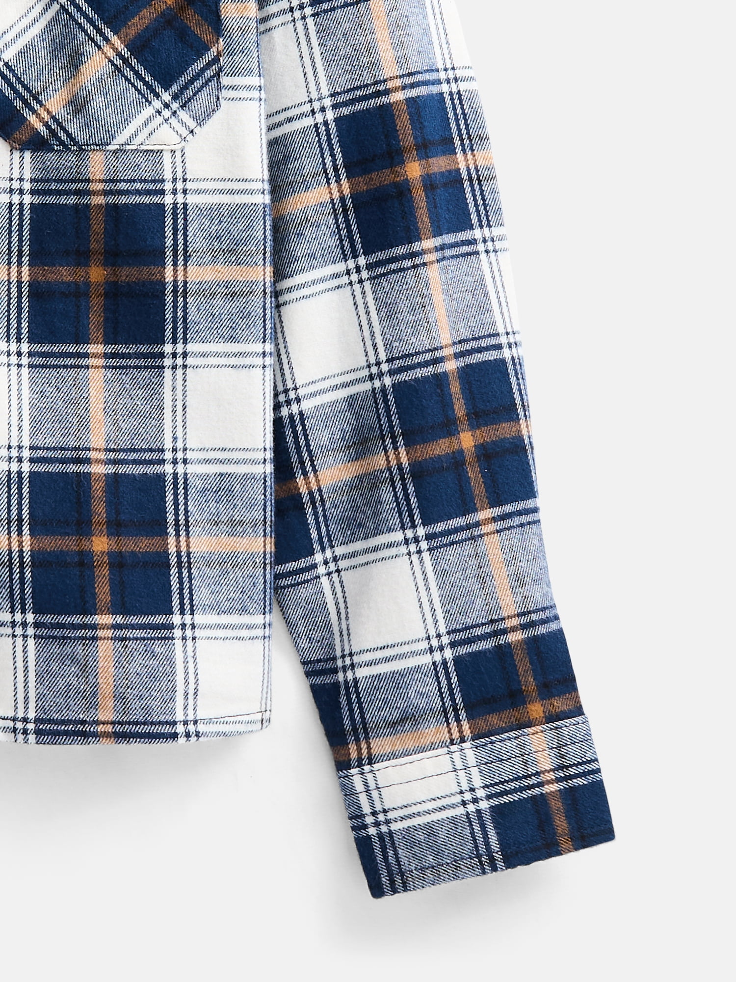Wonder Nation Boys' Flannel Shirt with Long Sleeves, Sizes 4-18 & Husky