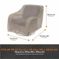 thumbnail image 2 of Modern Leisure Garrison Patio Swivel Lounge Chair Cover, Waterproof, 37.5"L X 39.25"W X 38.5"H, Sandstone, 2-Pack, 2 of 19