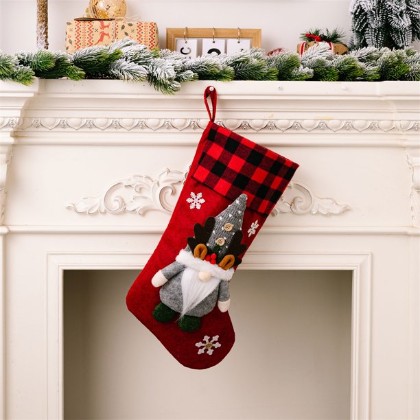 Txlixc Medias de Navidad, medias de reno de Santa Claus, artículos de fiesta y regalos para la decoración del hogar Txlixc moda