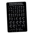 thumbnail image 1 of Milaget Tableau d'Alphabet en Braille Cadeaux en Anglais Tableau d'Alphabet en Braille pour Adultes, 1 of 9
