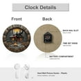 thumbnail image 3 of Wall Clock Decorative - Rustic Brown Cabin Print 2D Vintage Wall Clocks Battery Operated Silent Non-Ticking for Bedroom, Living Room, Kitchen, Office, Classroom, 10 Inch, 3 of 7