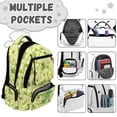 thumbnail image 7 of HUIACONG Cute Pug Print School Backpack for Teens Kids Boys Girls, Water Resistant Multi Pocket Bookbag with Padded Adjustable Straps Large Capacity Lightweight Daypack for Travel Daily Use, 7 of 7