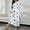Blue, variant on Oversize Nightgowns for Women Black Loose Sleep Shirts Winter Plus Size Crew Neck Comfortable Print Ladies Sleep Shirt