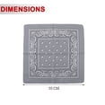 thumbnail image 2 of Square Satin Bandanas for Women Paisley Head Scarves Breathable Neck Hair Wrap Lightweight Soft Headwear Headband Blue 21.65x21.65 Inches, 2 of 4