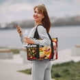 thumbnail image 6 of Lsque Sml Jeffy Pattern Hand Travel Bag – Lightweight & Durable Oxford Luggage, Water-Repellent Carry-On with Multiple Compartments & Adjustable Strap, 6 of 8