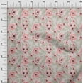 thumbnail image 3 of oneOone Cotton Poplin Rose Pink Fabric Floral Dress Material Fabric Print Fabric By The Yard 42 Inch Wide, 3 of 4