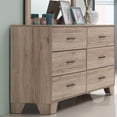 thumbnail image 1 of Stella Commode Double Transitionnelle à 6 Tiroirs Finition Grise Vieillie, 1 of 4