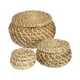 thumbnail image 3 of Cesta de almacenamiento de escritorio, cesta de mimbre con tapa, contenedor de almacenamiento de joyas, cestas tejidas de marinas para estante,, 3 of 9