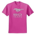 thumbnail image 2 of Wild Bobby, Ford Mustang Logo 50 Years Vintage Emblem, Cars and Trucks, Men Graphic Tee, Fuschia, XX-Large, 2 of 4