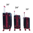 thumbnail image 2 of Set de 3 Maletas de Viaje Cubierta de ABS Ultra Resistentes con Candado TSA color Negro, 2 of 8