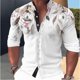 thumbnail image 1 of Camisa deportiva musculosa para hombre 2024, informal, con cuello alto y botones, a la moda, novedosa, para exteriores, estilo hawaiano, de talla grande, 1 of 6