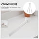 thumbnail image 2 of Toallero colgante: toallero de pared que ahorra espacio con gancho colgante para baño, cocina, almacenamiento blanco., 2 of 6