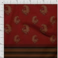 thumbnail image 1 of Soimoi Poly Georgette Fabric Stripe & Peacock Panel Decor Fabric Printed Yard 42 Inch Wide, 1 of 2