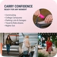 thumbnail image 5 of SABRE Fast Flip Top Pepper Gel with Snap-Clip Keychain, Pink, 1 Ct, New, Pocket Pepper Sprays, 5 of 11