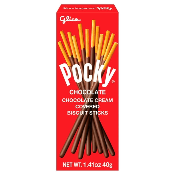 Pocky Chocolate Cream Covered Biscuit Sticks, 1.41 oz