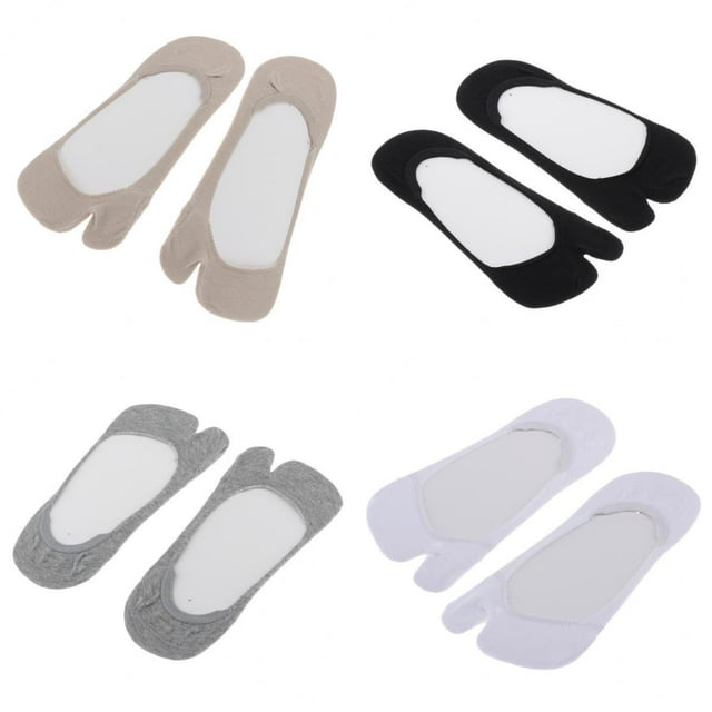 Calcetines Tabi de corte bajo para mujer Fernando 4 pares antideslizantes transpirables
