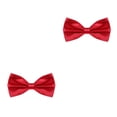 thumbnail image 2 of ZheElen Nœud Papillon de Smoking Rouge à Fixation Stable avec Nœud de Mariage Anti-Rayures et Résistant à l'Usure Nœud Papillon Hommes 2 Ensembles, 2 of 6