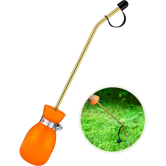 Bulb Duster Sprayer 3.5oz with Long Copper Diatomaceous Earth Powder Duster Garden Powder Applicator Dispenser for Organic Gardening Agricultural Supplies