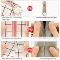 thumbnail image 4 of CICIMELON Large Capacity Pen Pencil Case Simple Pencil Pouch Stationery Bag Holder White, Plaid, 4 of 8