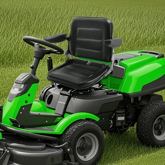 Ergonomic Universal Tractor Seat with Adjustable Backrest and Armrests, Comfortable PVC, Suitable for Forklifts, Tractors, and Other Heavy Machinery