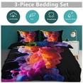 thumbnail image 5 of 3PCS Color Vortex Tie Dyeing Duvet Cover Set Twin, 1 Duvet Cover And 2 Pillowcase, Duvet Cover for Kids Girls Boys And Teens, 5 of 6
