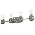thumbnail image 2 of Hunter - River Mill 4-light Brushed Nickel, Medium Size Vanity Light, Dimmable, Rustic Style, for Bedrooms, Dining, Living Rooms - 19469, 2 of 6