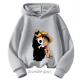 thumbnail image 4 of Ropa de anime para niños, sudadera de una pieza para niños, ropa de primavera y otoño para niñas, sudadera de dibujos animados de Luffy Zoro, traje con capucha para adolescentes, camisetas de Sonic, 4 of 5