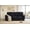 Black, variant on LLappuil 81" Mid-Century Modern Sofa, 3 Seat Sofa Cloud Couch for Living Room, Foil Fabric Light Brown