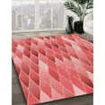 thumbnail image 3 of Ahgly Company Tapis Rectangulaire Lavable en Machine Rouge Rubis, 2 Pieds x 5 Pieds, 3 of 7