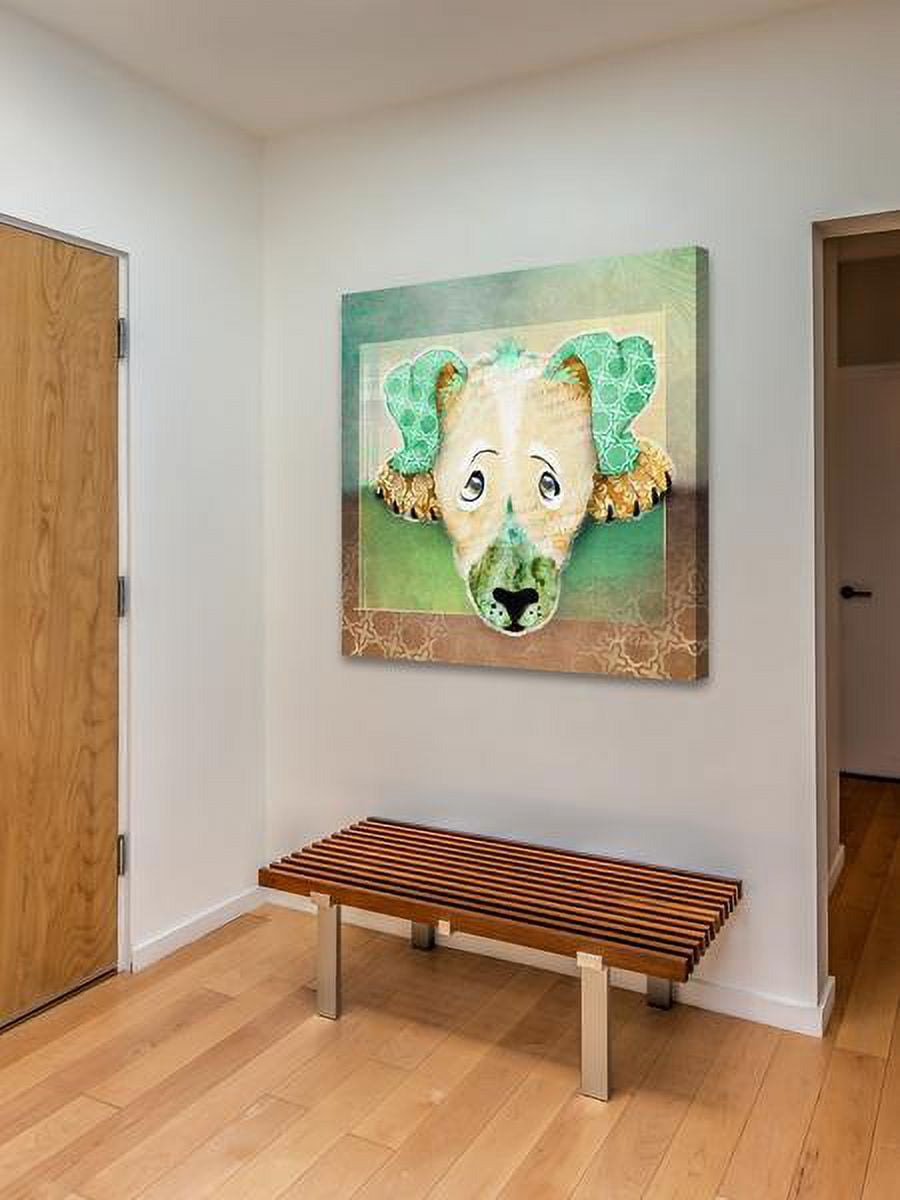 "Sad Dog II" Painting Print on Wrapped Canvas