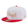 thumbnail image 3 of Men's New Era White/Red Kansas City Chiefs Scripted 59FIFTY Fitted Hat, 3 of 7