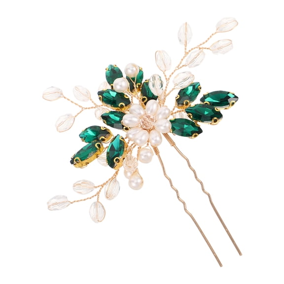 CTIRCHIU Elegant Bridal Hair Piece for Women's, Multi Alloy and Resin Hair Accessory for Weddings and Parties, Size 1.5 x 3.5 inches