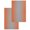 Orange and gray, variant on Orange Gray Ombre Kitchen Dish Towels for Drying Dishes Set of 2, Modern Gradient Abstract Art Waffle Weave Microfiber Hand Tea Bathroom Towels Quick Dry & Absorbent Towel 15.7x23.6