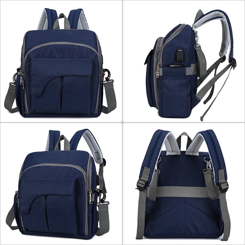 Diaper Bag Backpack, Large Multifunction Waterproof Travel Backpacks for Mom/Dad with Insulated Pockets,USB Interface, Stroller Straps,Durable Maternity Baby Nappy Bags for Boys/Girls