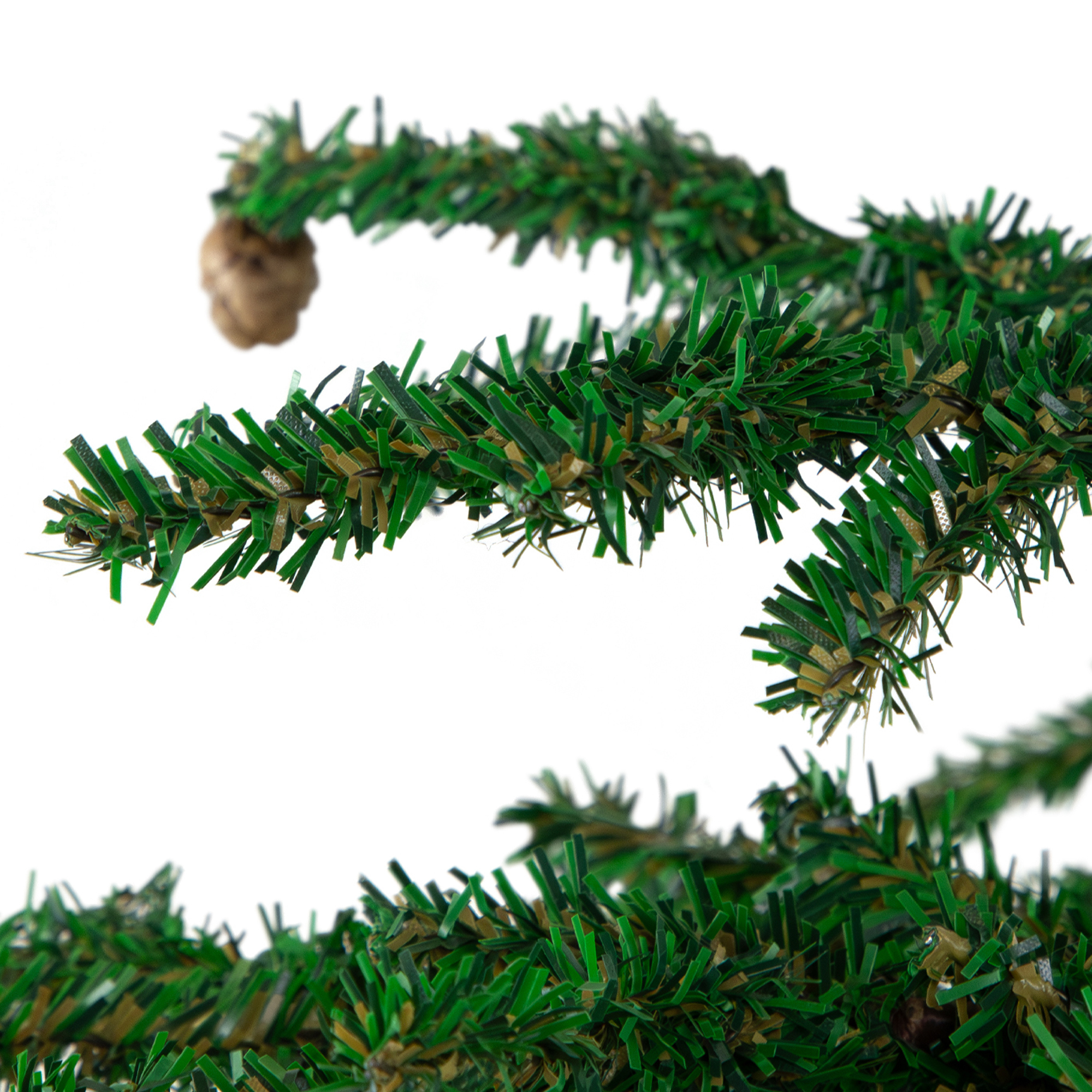Northlight Medium Artificial Christmas Tree with Mini Pine Cones in Burlap Base - 3' - Unlit