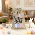 thumbnail image 2 of SLYNSHome Easter Bunny Drawstring Bag Burlap Gift Bags with Drawstring Easter Candy Bags Party Supply, 2 of 6