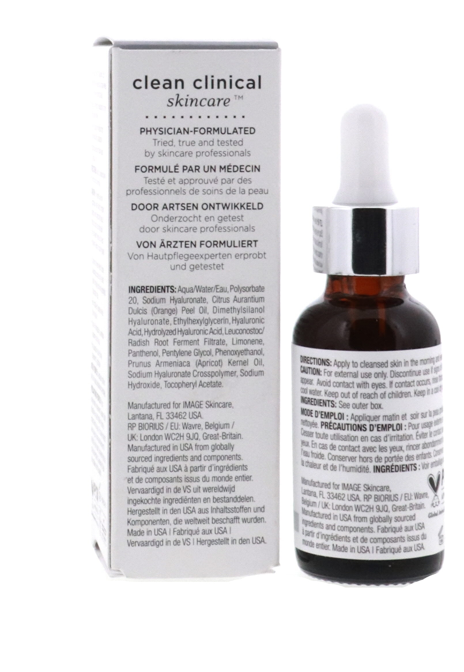 IMAGE Skincare, AGELESS Total AKF18 Pure Hyaluronic 6 Filler, Facial Hydration Serum, Fill in Look of Fine Lines and Smooth Appearance of Wrinkles, 1 fl oz