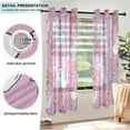 thumbnail image 3 of Yayeee Window Curtains Light Filtering 63"x42" Grommet Panel Pair Home Living Room Decor, Purple Halloween, 3 of 7