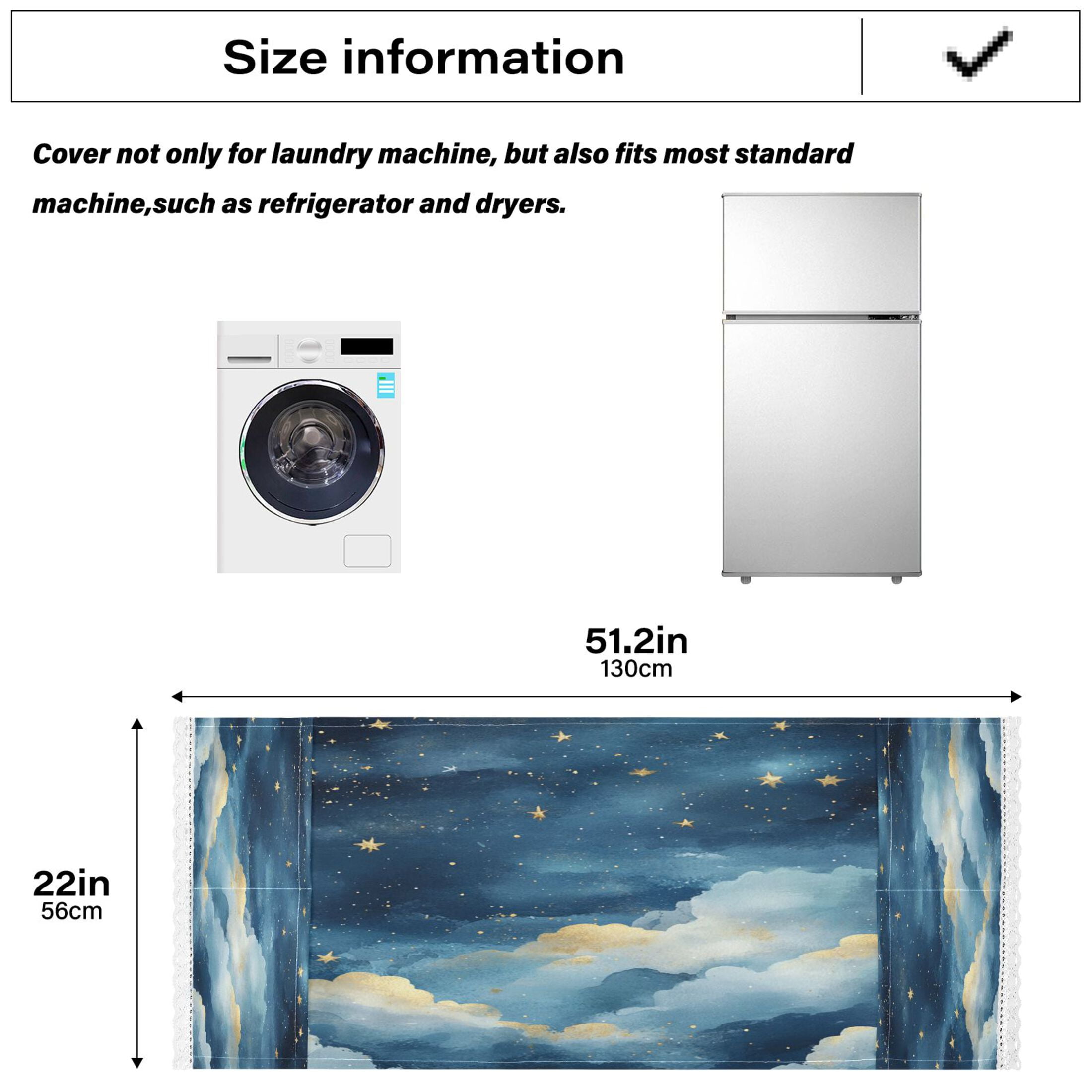 DEIARA Nice Starry Sky Washing Machine Cloth Dryer Refrigerator Top Cover Protective Non-Slip Mat For Kitchen Laundry