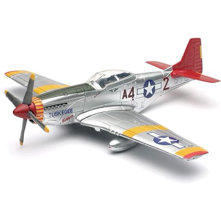 New-Ray World War II Replica Fighter Air Planes ClassicAircraft P-51D Red Tails 1:48