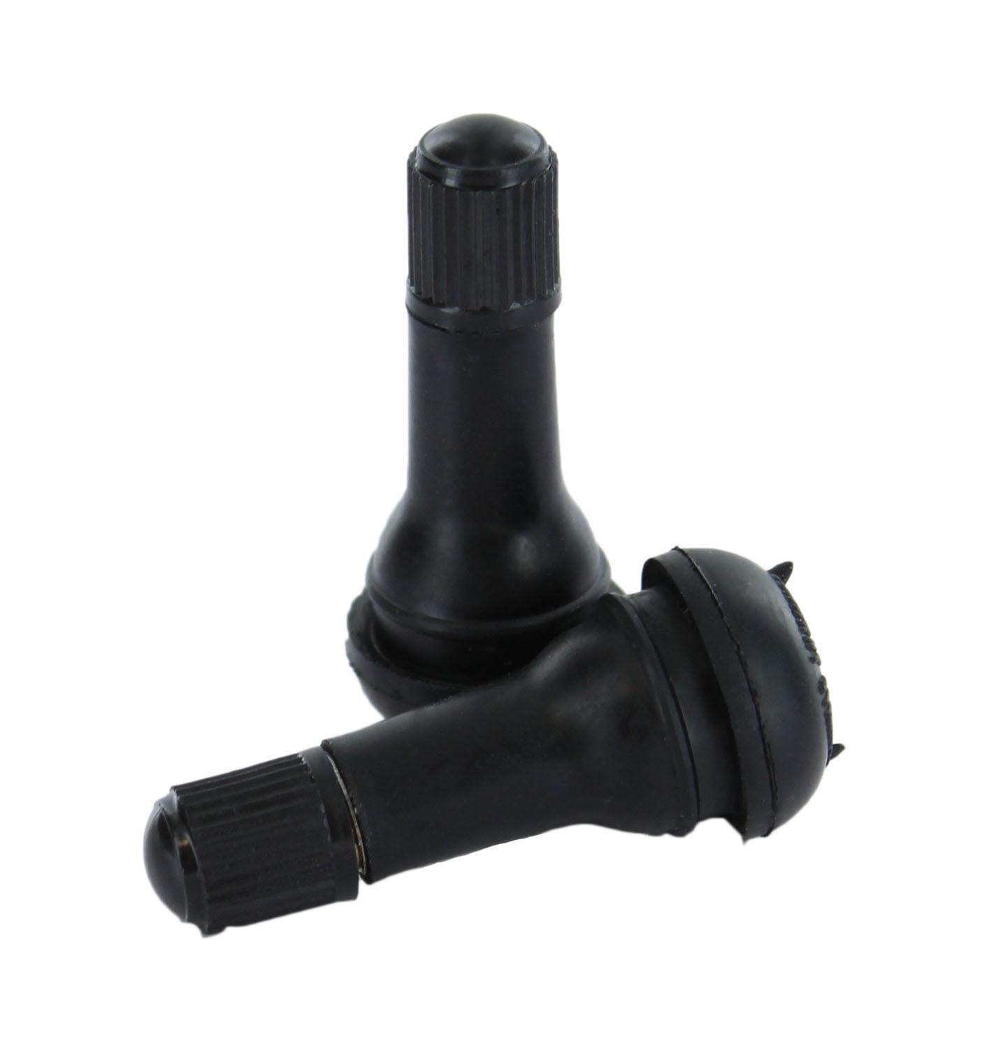 ABN SnapIn Average Length Rubber Valve Stem 100Pack Tubeless 0.453