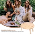thumbnail image 3 of OUNONA 1Pcs Sturdy Portable Table Wood Dinner Trays For Outdoor Gathering Usage, 3 of 8