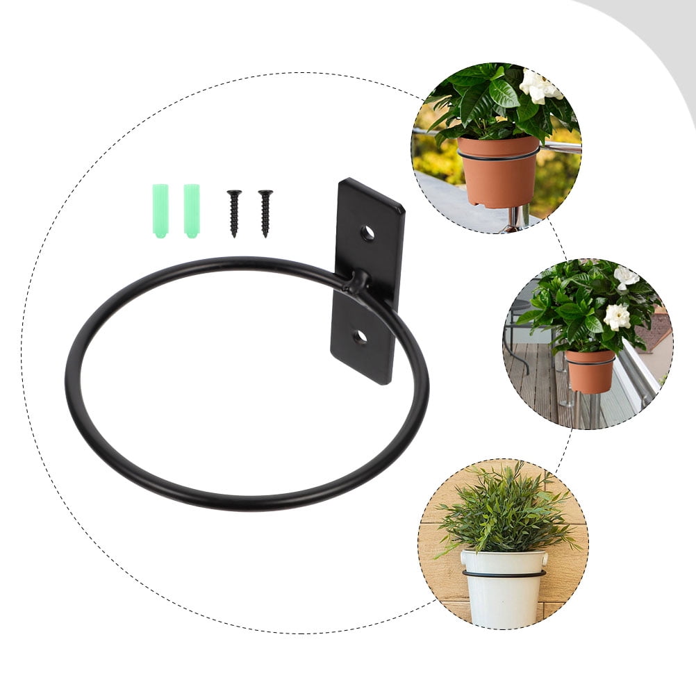 5 Sets  of Balcony Wall Planter Rack Wall Hanging Planter Holder Hanging Bonsai Rack