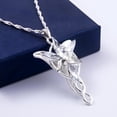 thumbnail image 3 of Collar SONGCHANGJEWELRY Evenstar Aragorn Arwen chapado en plata, 3 of 6