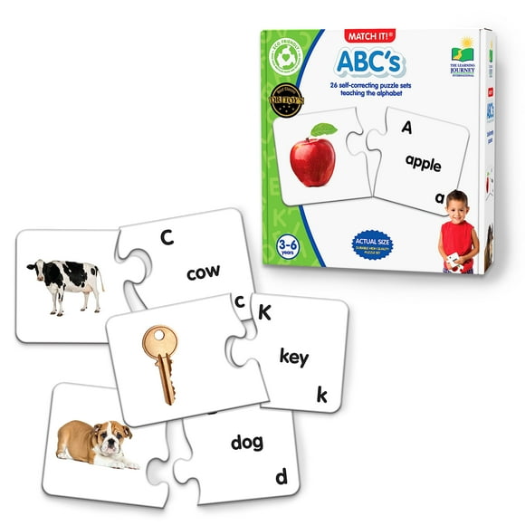 The Learning Journey: Match It! - Abcs - Abc Puzzle Alphabet Puzzles For 2 Year Olds Alphabet Puzzles For Kids Ages 3-5 Pre Kindergarten Learning Materials Award Winning Educational Toys