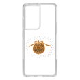 thumbnail image 1 of DistinctInk Clear Shockproof Hybrid Case for Galaxy S21 ULTRA 5G (6.8" Screen) - TPU Bumper, Acrylic Back, Tempered Glass Screen Protector - In Everything Give Thanks - Orange White, 1 of 2