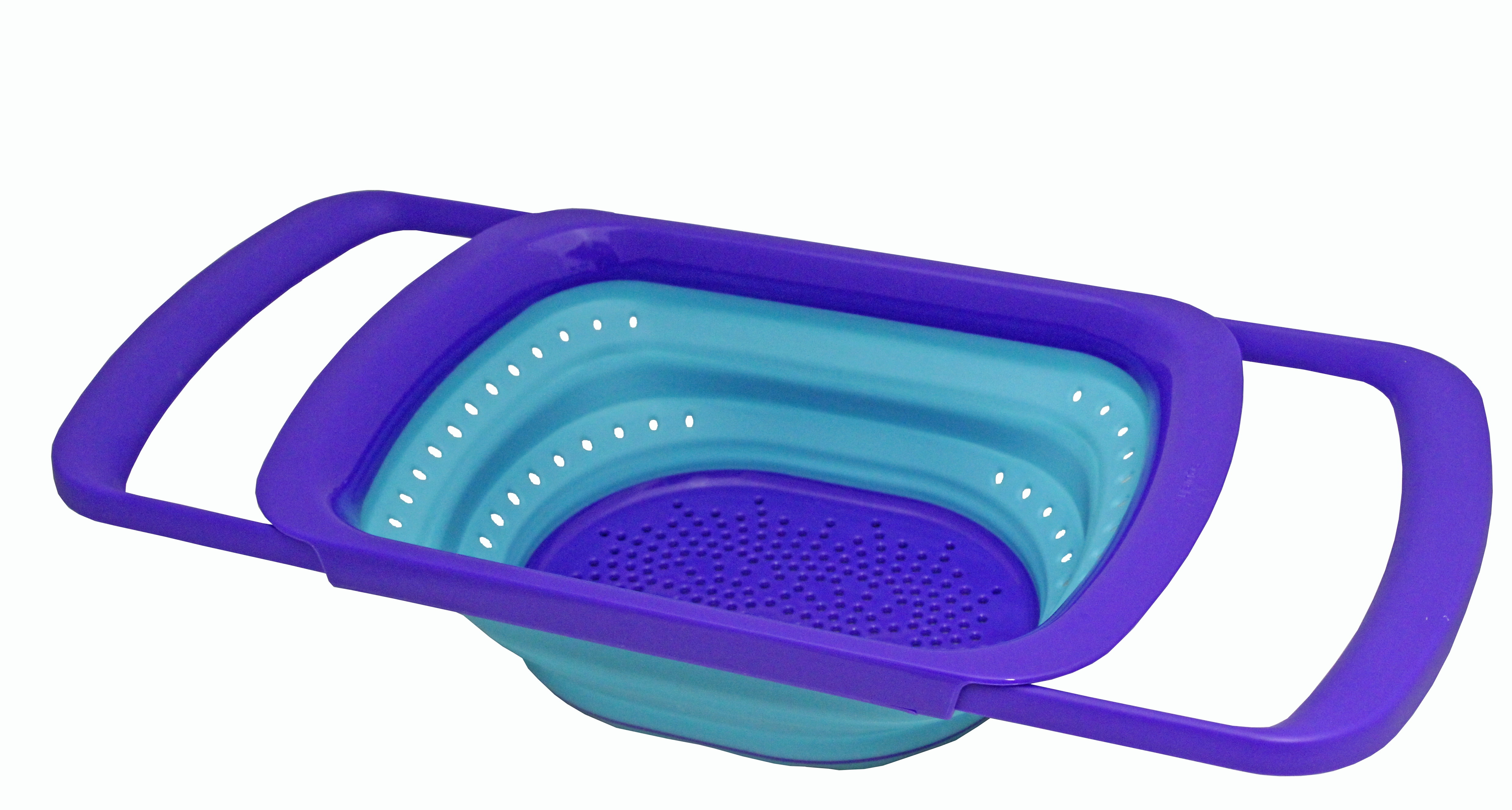 Squish® 6 Quart Blue Collapsible over the Sink Colander