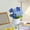 Blue, variant on AUHomi Knitting Crochet Flowers Potted Plants, Fake Forget Me Not Flowers for Friends, Family and Lover, Artificial Handmade Flowers for Birthday Wedding Gift and Home Decor (Blue)